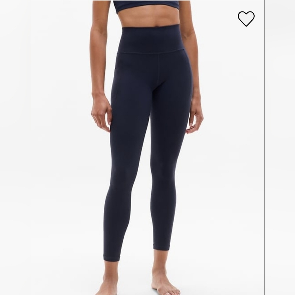 Athleta Salutation Stash High-Waist Navy Women's Leggings
